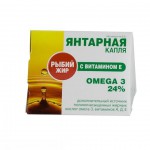 Рыбий жир, Янтарная капля капс. 300 мг №100 Омега-3 с витамином e