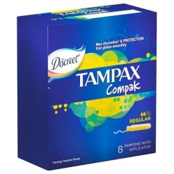 Тампоны Tampax Дискрит Компак регуляр с аппликатором 8 шт.