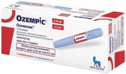 Оземпик р-р для п/к введ. 1.34 мг/мл 1.5 мл (2 мг) 1 шт.