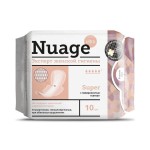 Прокладки женские гигиенические, Nuage (Нюаж) 10 шт супер с поверхностью сетка