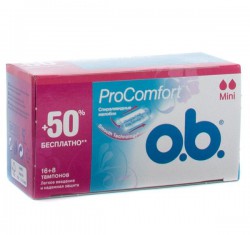 Тампоны o.b. прокомфорт мини промо 16+8 шт.