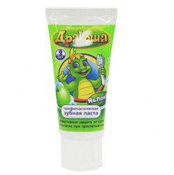Зубная паста для детей Дракоша гелевая яблоко 60 мл